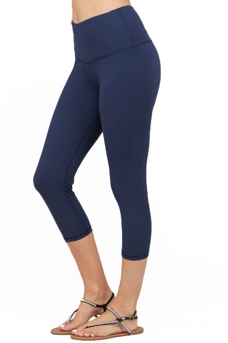 Womens Capri Butter Leggings Athleisurewear Yoga Pants w Pockets Sizes S-3X