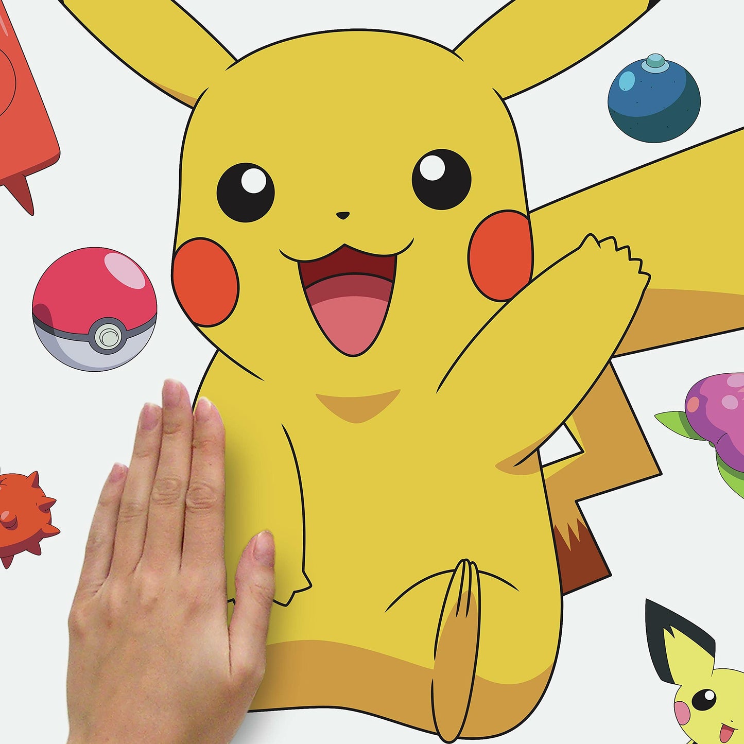Pokémon Stickers Giant Pikachu Peel and Stick Wall Decals