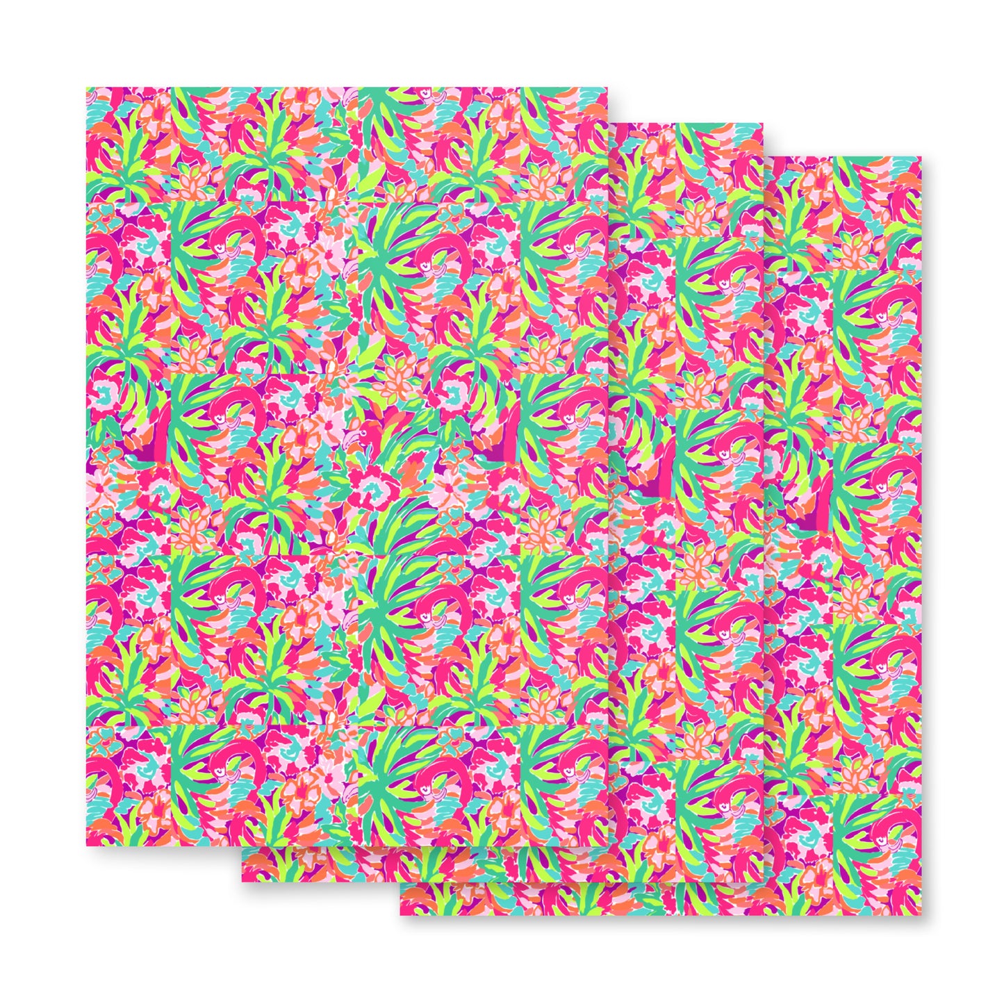 Lilly Pattern Vinyl & Iron-on HTV 12" x 12" (3 Pack)