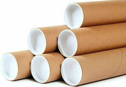 3" x 15" Heavy Duty Mailing Shipping Tubes with End Caps Made in the USA (24 Pack)