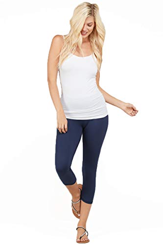 Womens Capri Butter Leggings Athleisurewear Yoga Pants w Pockets Sizes S-3X