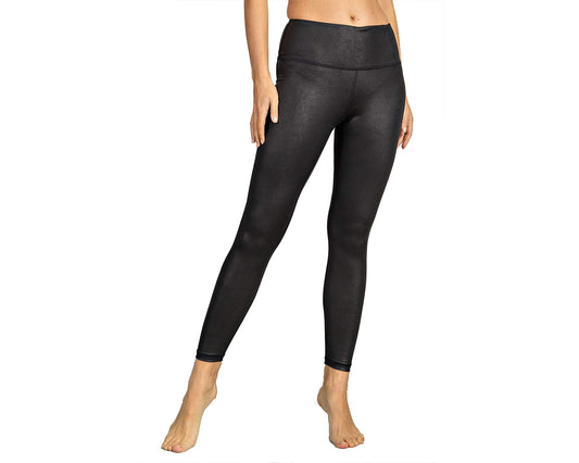 High Waisted Faux Leather Leggings Womens Workout Yoga Leggings Regular & Plus Size