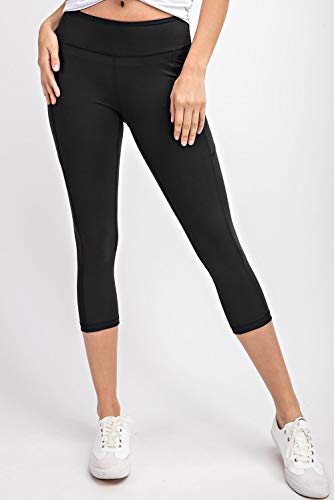 Womens Capri Butter Leggings Athleisurewear Yoga Pants w Pockets Sizes S-3X