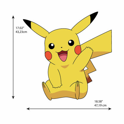 Pokémon Stickers Giant Pikachu Peel and Stick Wall Decals