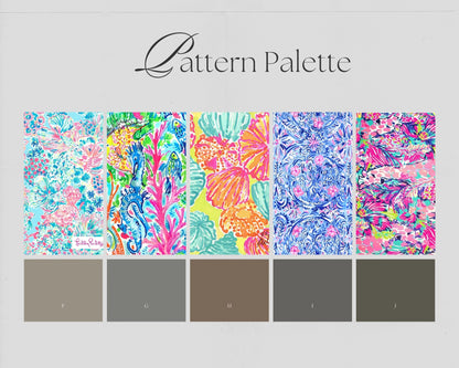 Lilly Pattern Vinyl & Iron-on HTV 70-1