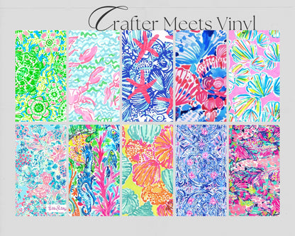 Lilly Pattern Vinyl & Iron-on HTV 70-1