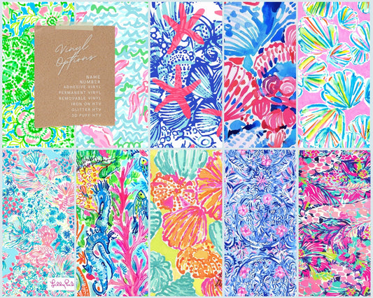 Lilly Pattern Vinyl & Iron-on HTV 70-1