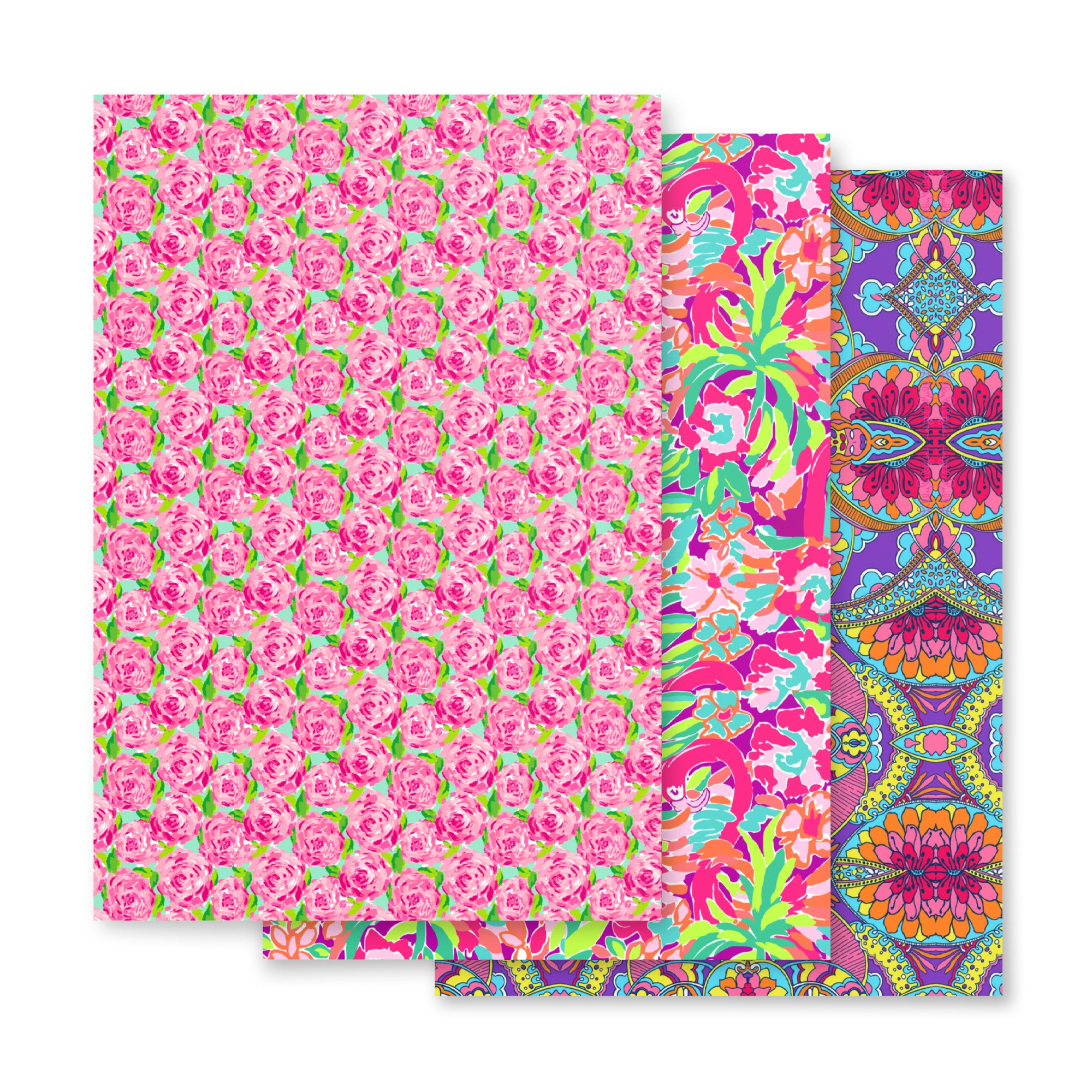 Lilly Pattern Vinyl & Iron-on HTV 12" x 12" (3 Pack)