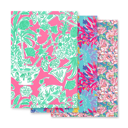Lilly Pattern Vinyl & Iron-on HTV 12" x 12" (3 Pack)