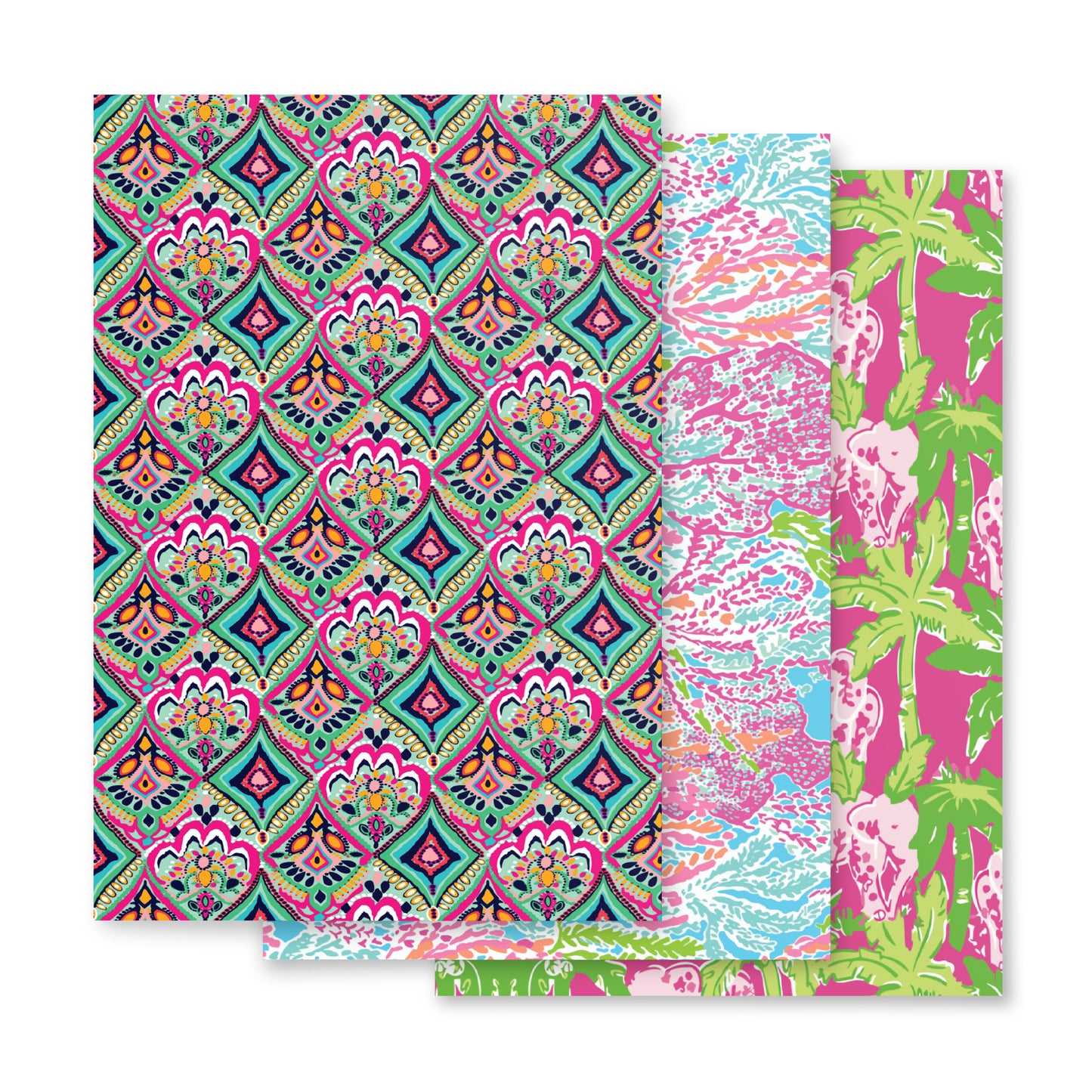Lilly Pattern Vinyl & Iron-on HTV 12" x 12" (3 Pack)