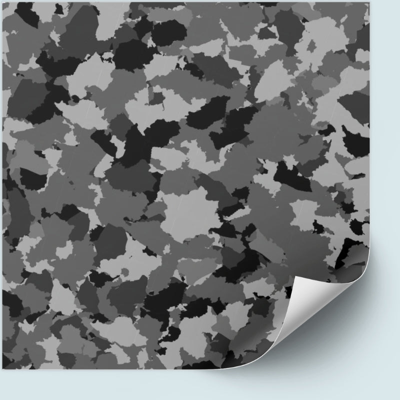 Black Camo Pattern Vinyl & Iron-on HTV