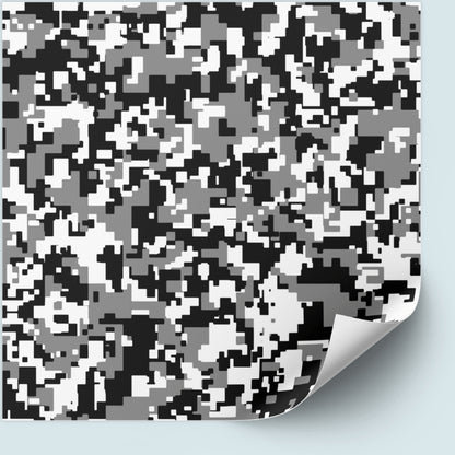 Black Camo Pattern Vinyl & Iron-on HTV