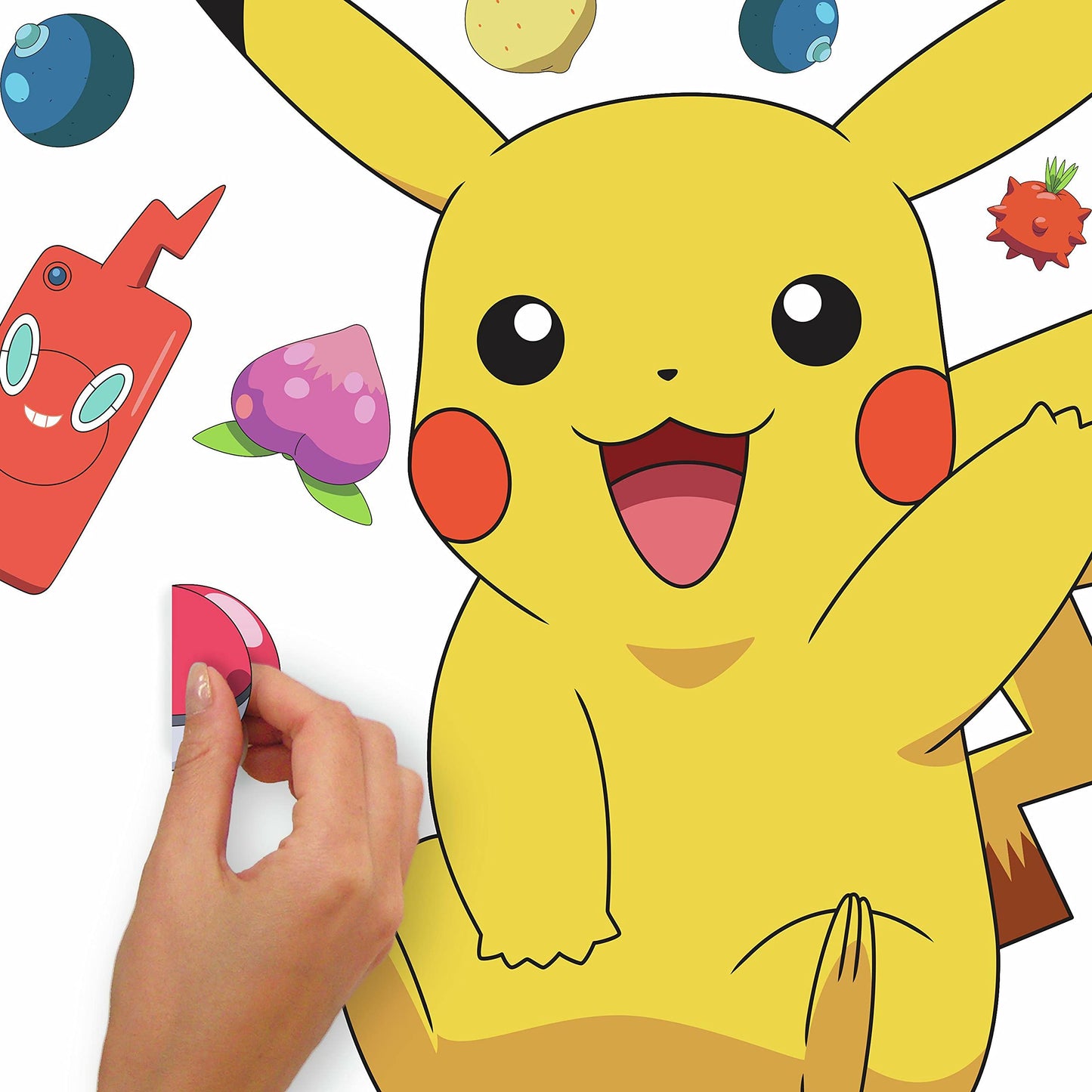 Pokémon Stickers Giant Pikachu Peel and Stick Wall Decals