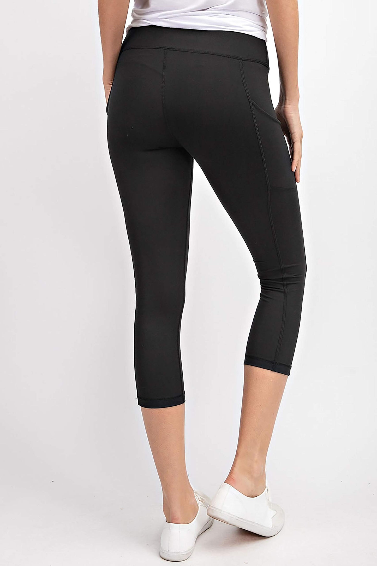 Womens Capri Butter Leggings Athleisurewear Yoga Pants w Pockets Sizes S-3X
