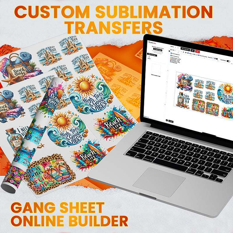 Custom Sublimation Gang Sheet ONLINE BUILDER Made in the USA
