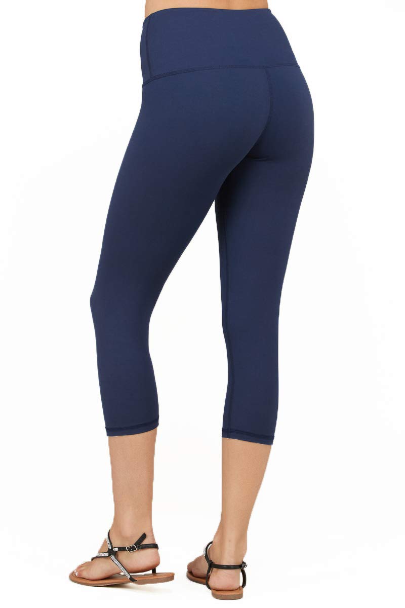Womens Capri Butter Leggings Athleisurewear Yoga Pants w Pockets Sizes S-3X
