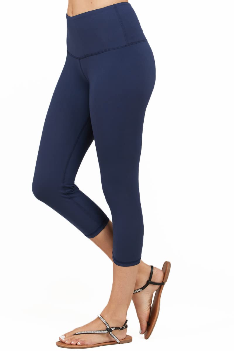 Womens Capri Butter Leggings Athleisurewear Yoga Pants w Pockets Sizes S-3X