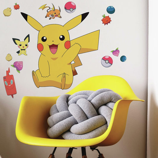 Pokémon Stickers Giant Pikachu Peel and Stick Wall Decals