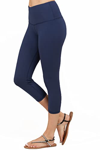 Womens Capri Butter Leggings Athleisurewear Yoga Pants w Pockets Sizes S-3X