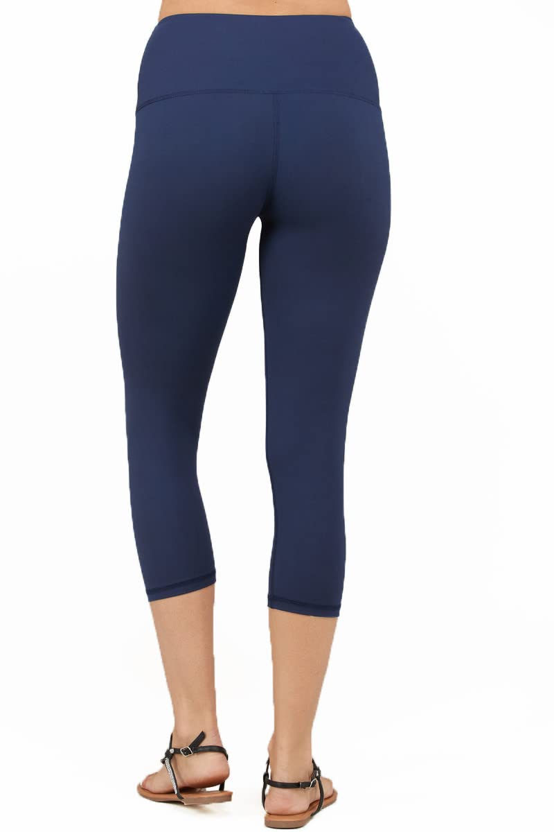 Womens Capri Butter Leggings Athleisurewear Yoga Pants w Pockets Sizes S-3X