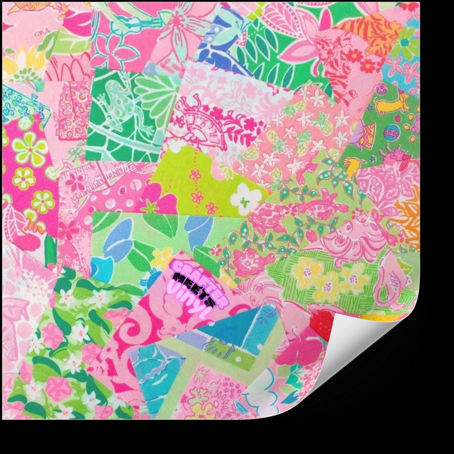 Floral Lilly P Wallpaper, Peel and Stick Premium Vinyl, Removable Self Adhesive Vinyl Roll, 2 ft x 20 ft, Perfect for DIY Wallpaper Projects
