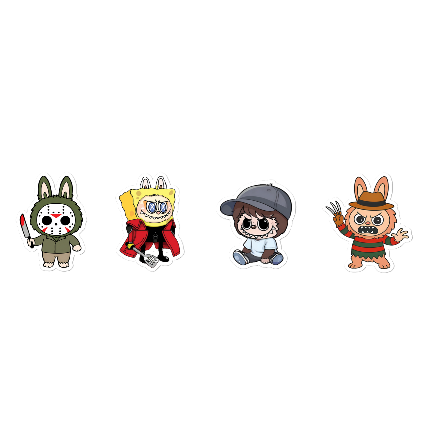 4 Pack Cute Baby Monsters PNG SVG Cut files for Cricut Instant Digital Download - Free Canva Template