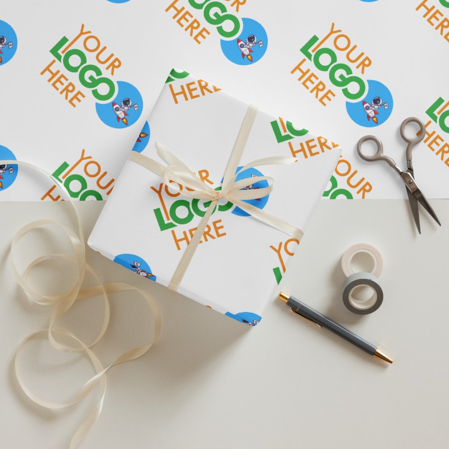 Custom Gift Wrapping Paper 23" x 20" Set of 3 Sheets