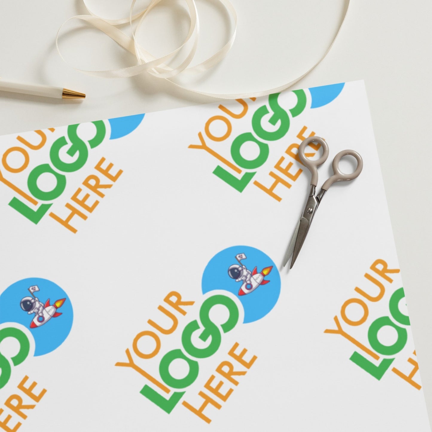 Custom Gift Wrapping Paper 23" x 20" Set of 3 Sheets