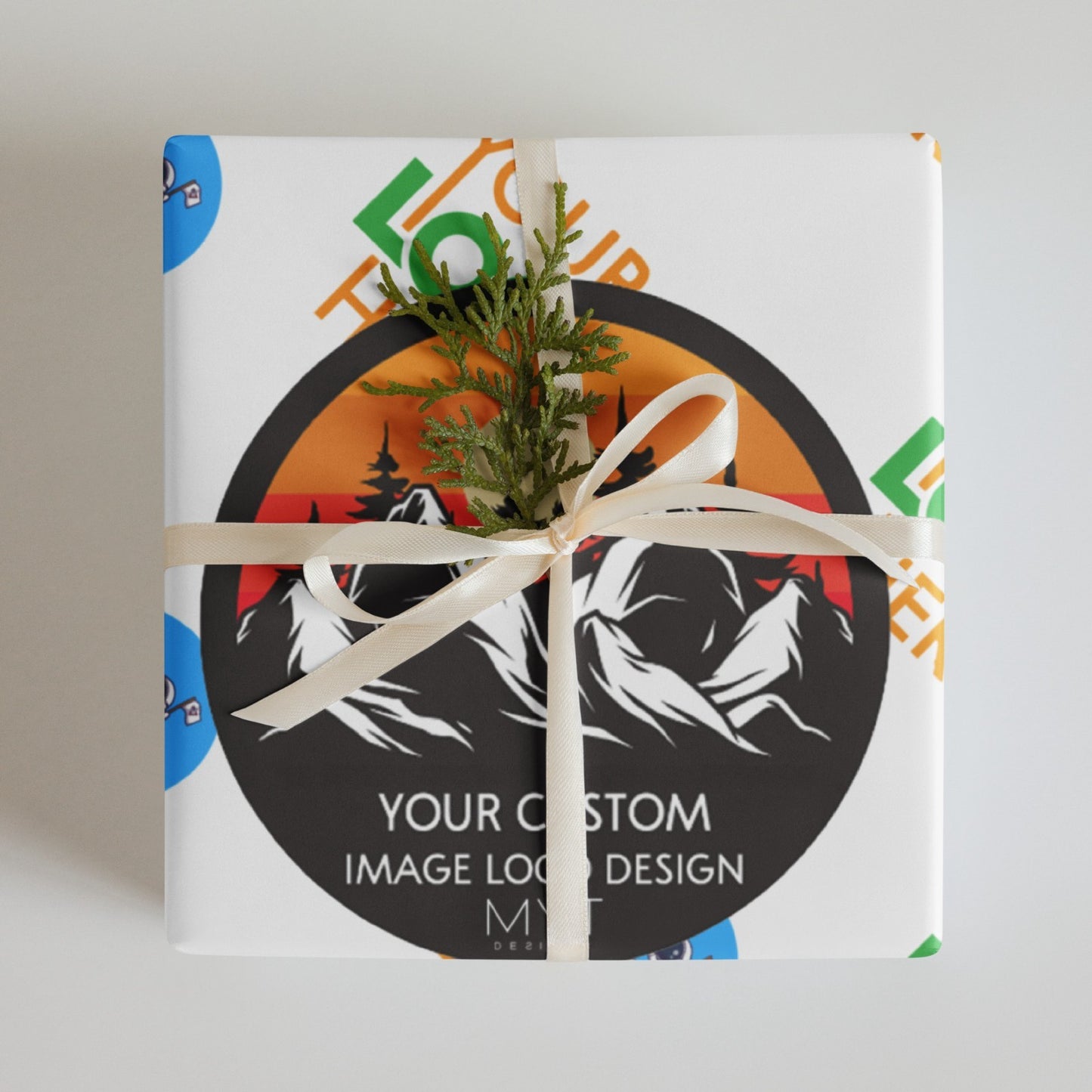 Custom Gift Wrapping Paper 23" x 20" Set of 3 Sheets