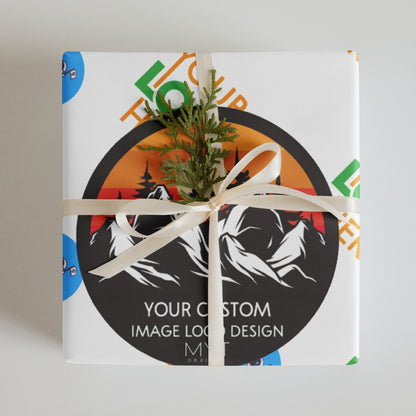Custom Gift Wrapping Paper 23" x 20" Set of 3 Sheets
